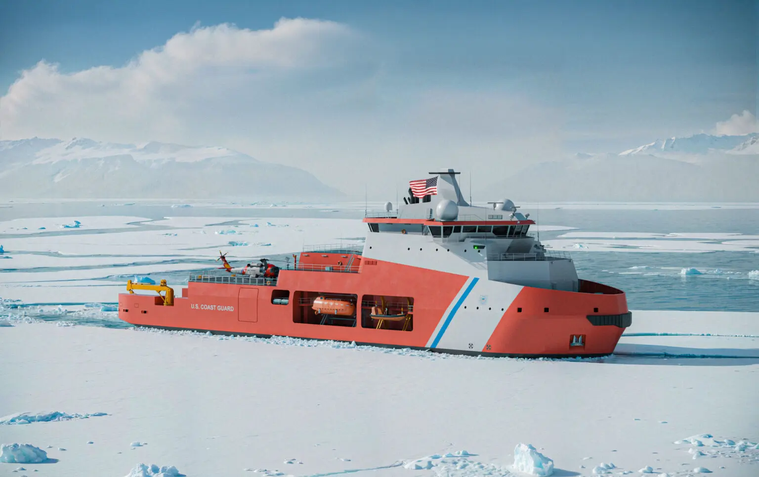 Finlandia pone en marcha la construcción del primero de cinco rompehielos estadounidenses